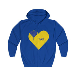 Im Fabolous Full Zip Hoodie (BlueHeart)