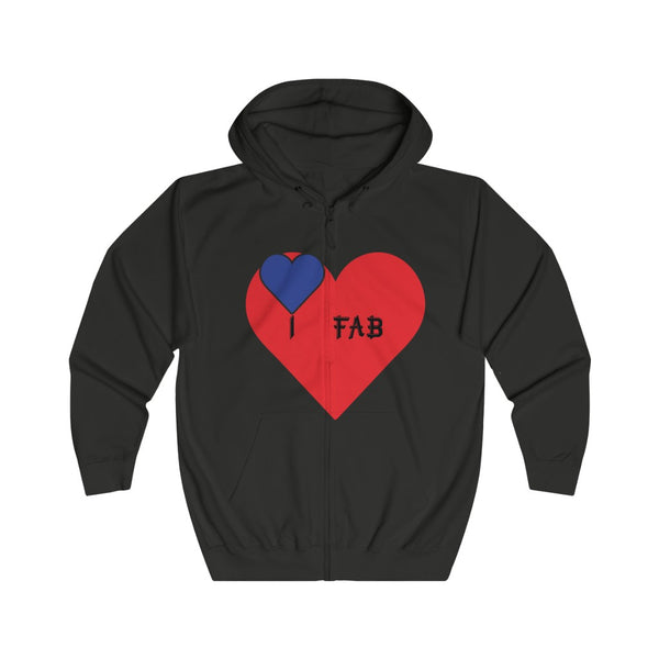 Im Fabolous Full Zip Hoodie (BlueHeart)