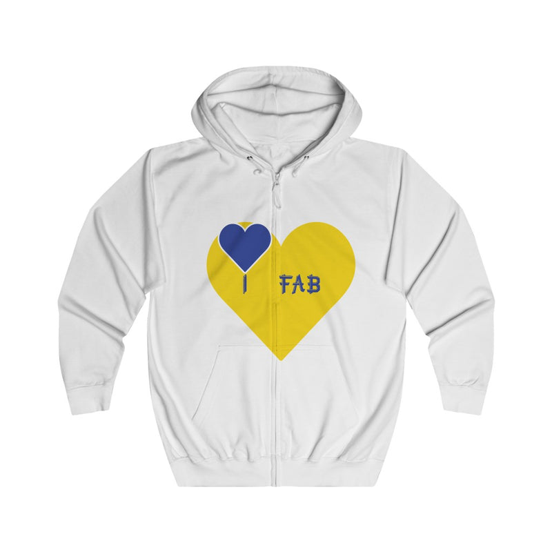 Im Fabolous Full Zip Hoodie (BlueHeart)