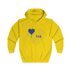 Im Fabolous Full Zip Hoodie (BlueHeart)