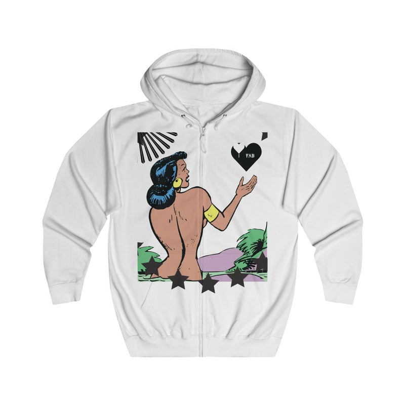 Im Fabolous ForTheLove Full Zip Hoodie (WhiteHeart)