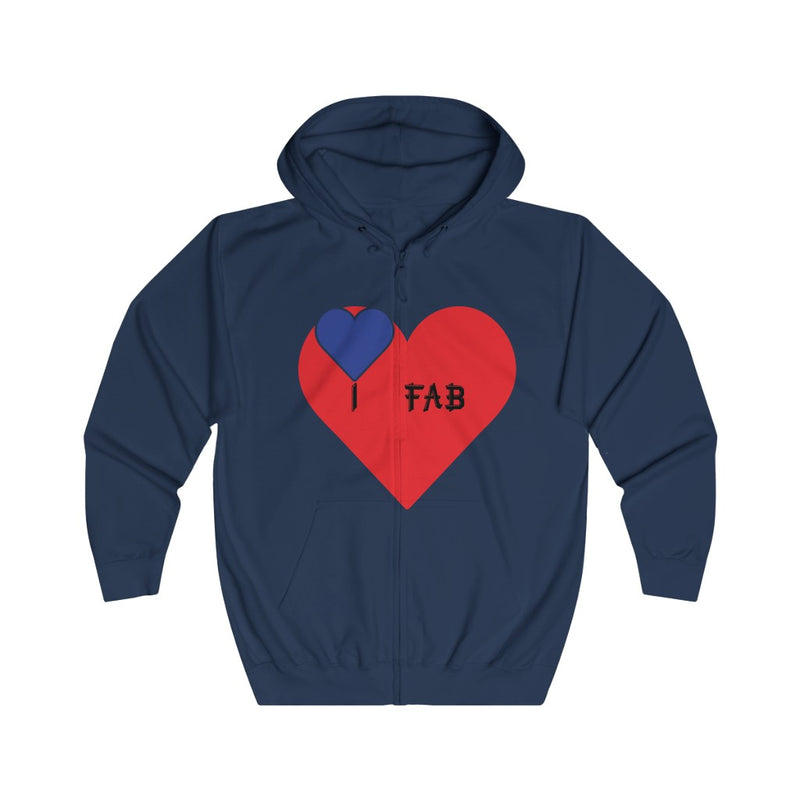 Im Fabolous Full Zip Hoodie (BlueHeart)