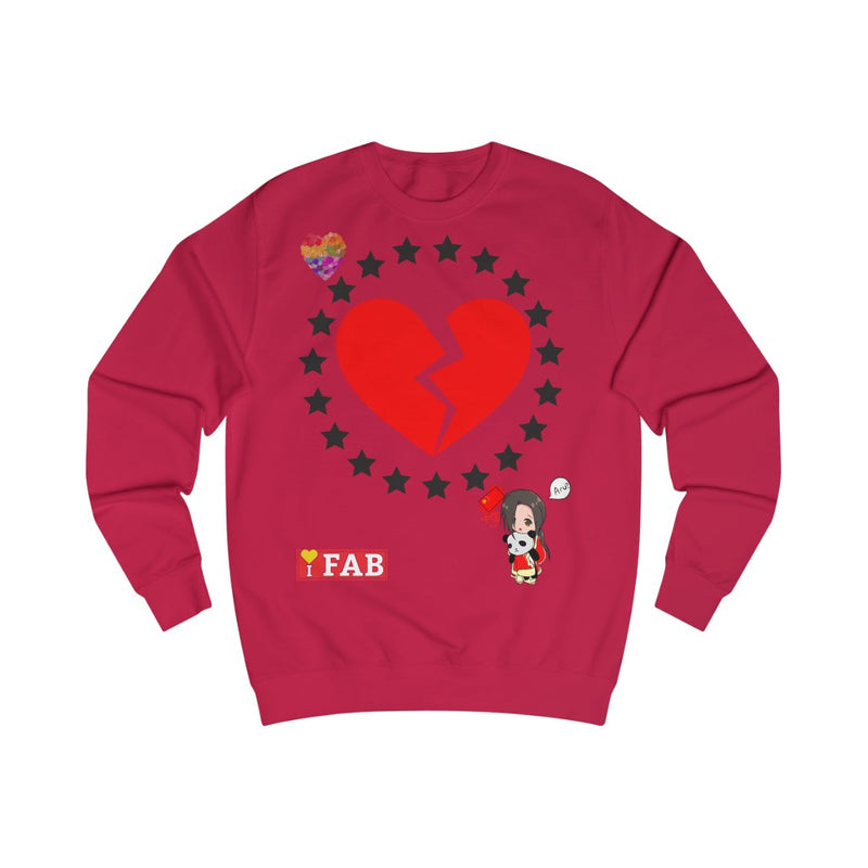 Im Fabolous Faded BrokenLove Sweatshirt (YellowHeart)