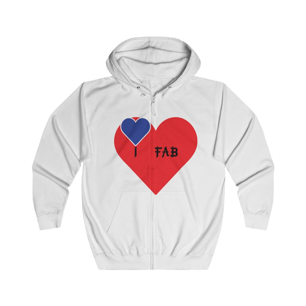 Im Fabolous Full Zip Hoodie (BlueHeart)