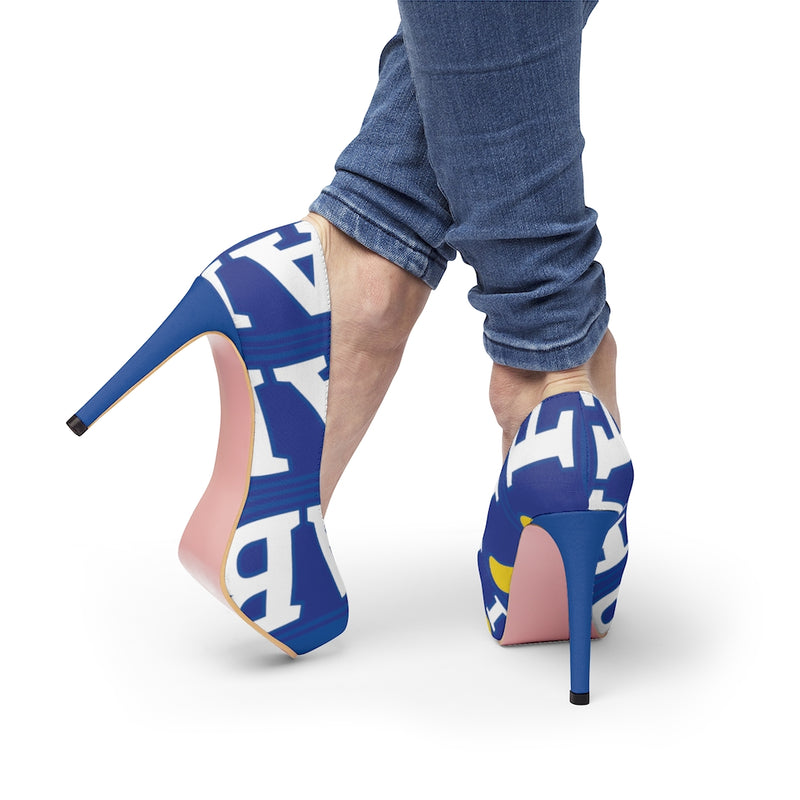 Im Fabolous Bad Blue Platform Heels