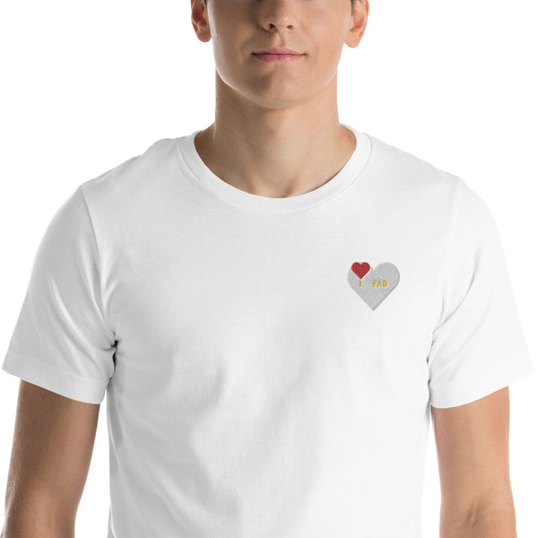 ImFabolous WhiteCell Short-Sleeve Unisex T-Shirt (RedHeart)