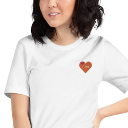 Im Fabolous Flame Short-Sleeve Unisex T-Shirt (RedHeart)