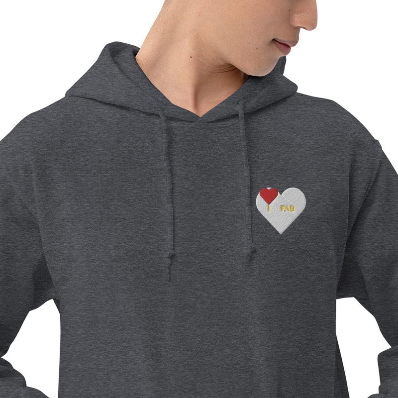 Im Fabolous BIGHEART EMBROIDERED Hoodie (RedHeart)