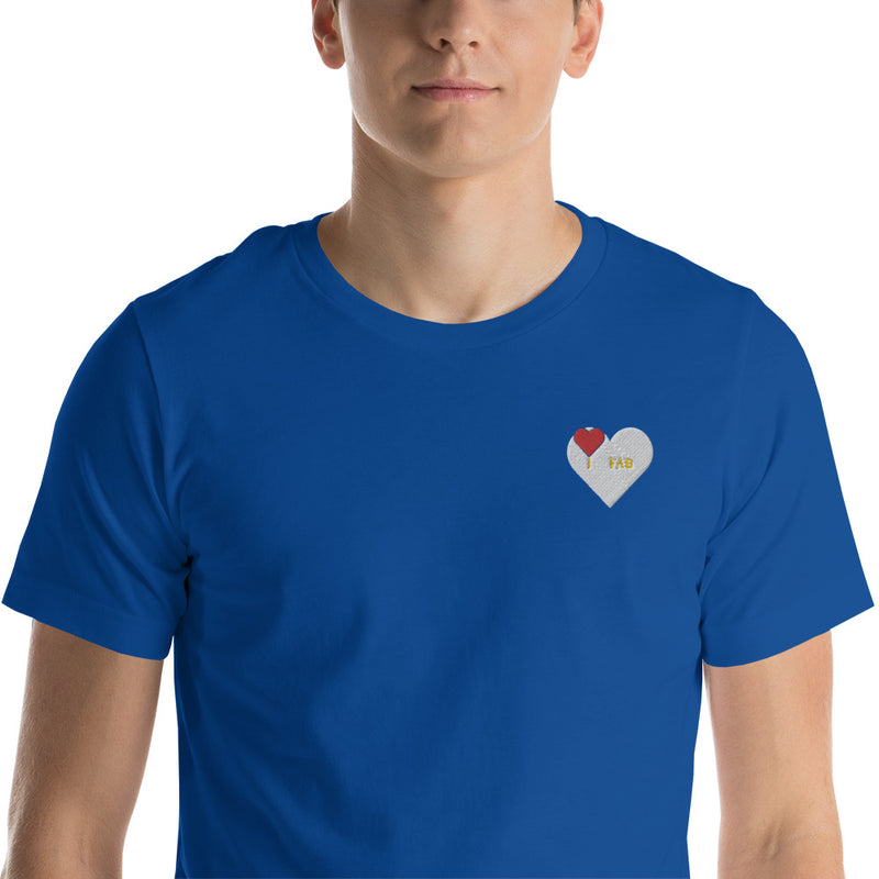 ImFabolous WhiteCell Short-Sleeve Unisex T-Shirt (RedHeart)