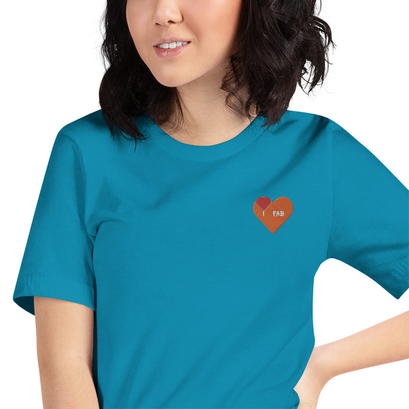 Im Fabolous Flame Short-Sleeve Unisex T-Shirt (RedHeart)