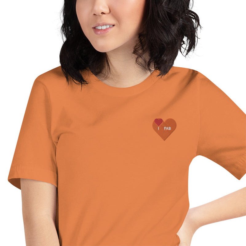 Im Fabolous Flame Short-Sleeve Unisex T-Shirt (RedHeart)