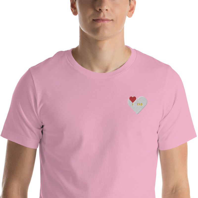 ImFabolous WhiteCell Short-Sleeve Unisex T-Shirt (RedHeart)