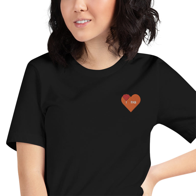 Im Fabolous Flame Short-Sleeve Unisex T-Shirt (RedHeart)