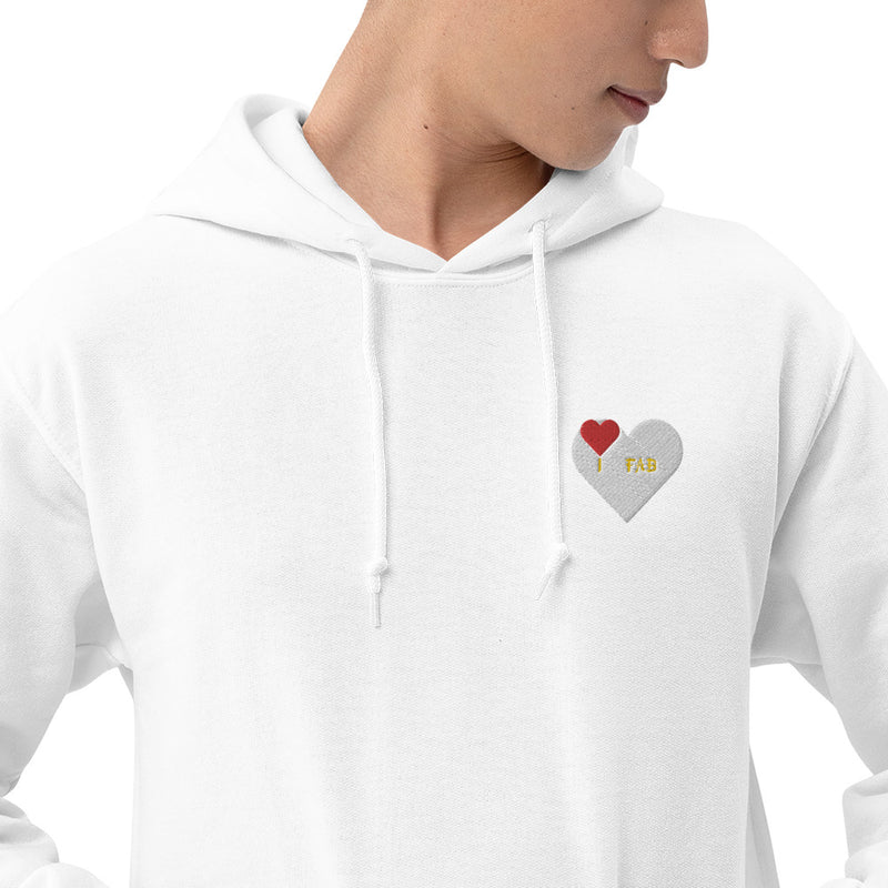 Im Fabolous BIGHEART EMBROIDERED Hoodie (RedHeart)