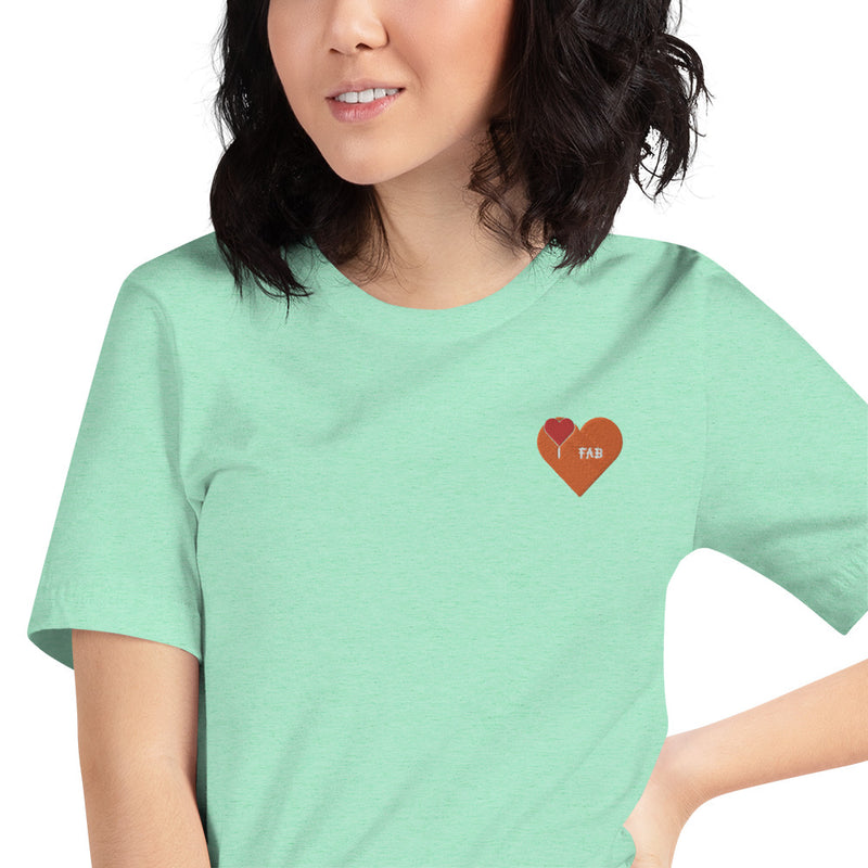 Im Fabolous Flame Short-Sleeve Unisex T-Shirt (RedHeart)