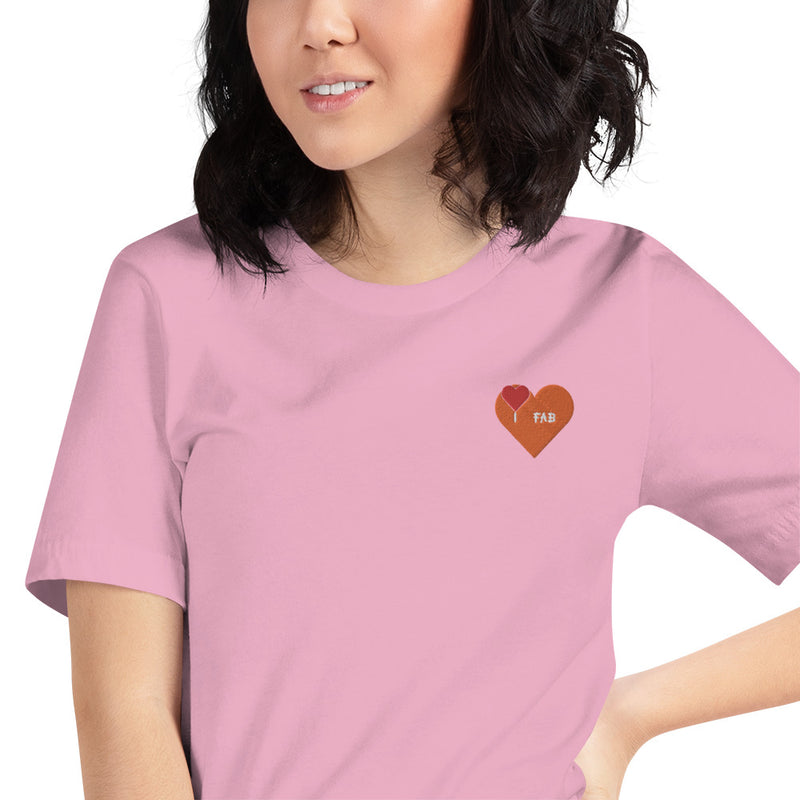 Im Fabolous Flame Short-Sleeve Unisex T-Shirt (RedHeart)