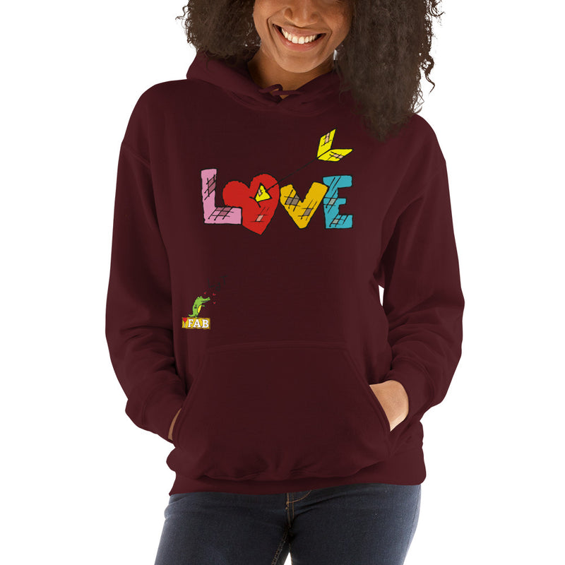 Im Fabolous LOVE Unisex Hoodie (RedHeart)