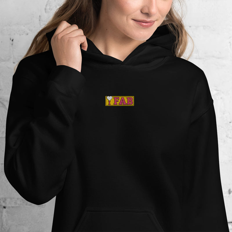 Im Fabolous TouchHeart Unisex Hoodie (WhiteHeart)