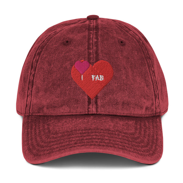 Im Fabolous Red Vintage Cotton Twill Cap