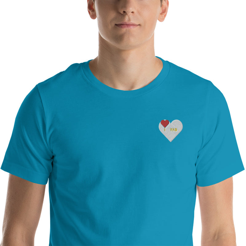 ImFabolous WhiteCell Short-Sleeve Unisex T-Shirt (RedHeart)