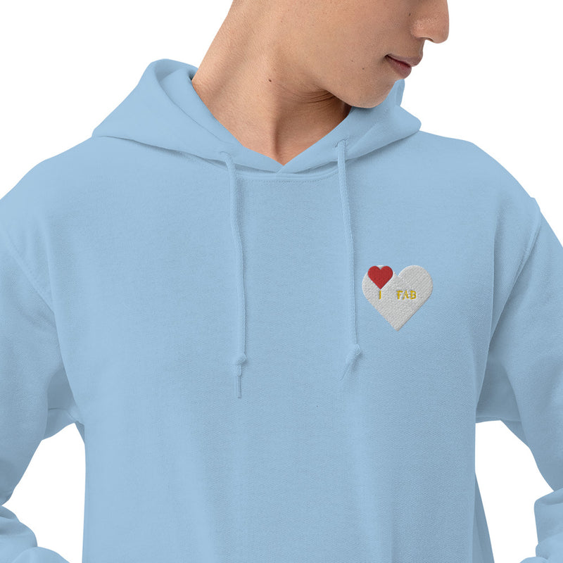 Im Fabolous BIGHEART EMBROIDERED Hoodie (RedHeart)