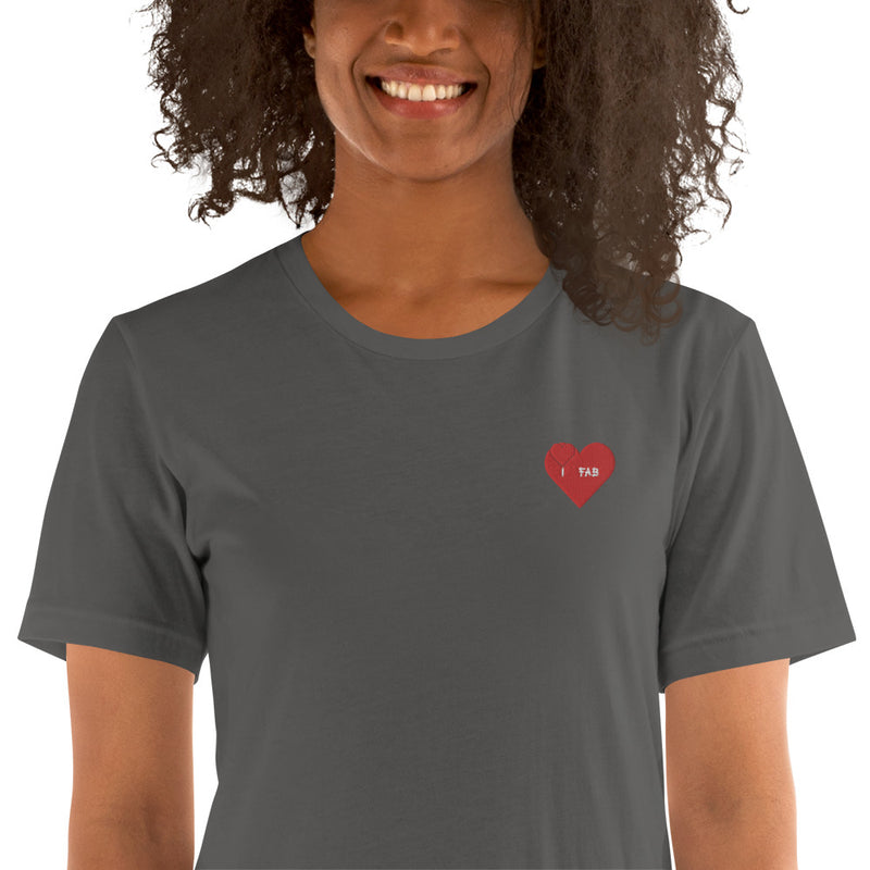 ImFabolous BloodRed Short-Sleeve Unisex T-Shirt (RedHeart)