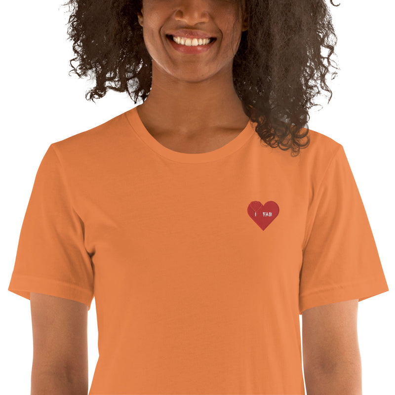 ImFabolous BloodRed Short-Sleeve Unisex T-Shirt (RedHeart)