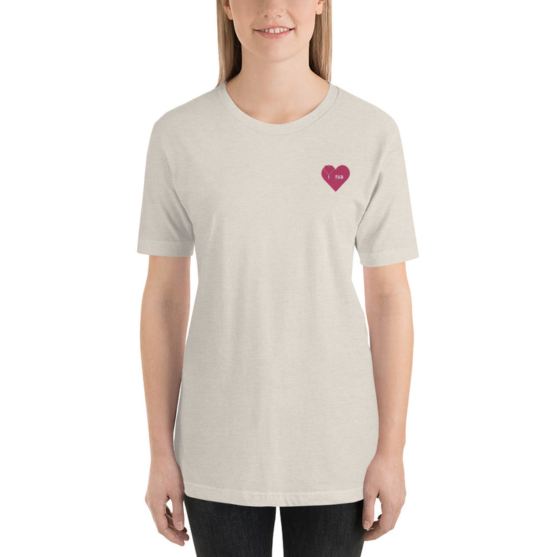 ImFabolous PrettyPink Short-Sleeve Unisex T-Shirt (PinkHeart)