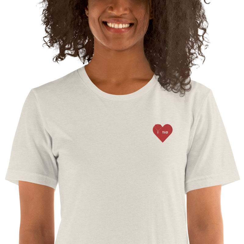 ImFabolous BloodRed Short-Sleeve Unisex T-Shirt (RedHeart)