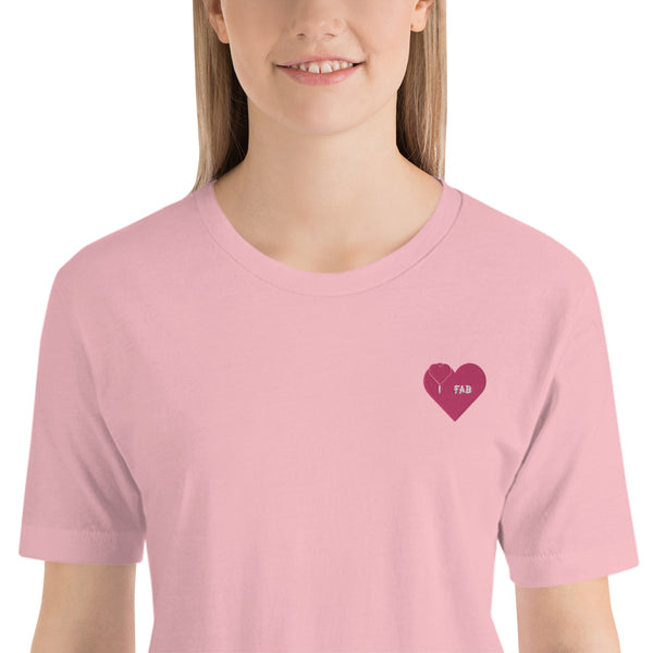 ImFabolous PrettyPink Short-Sleeve Unisex T-Shirt (PinkHeart)