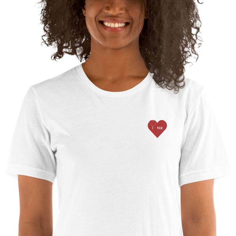 ImFabolous BloodRed Short-Sleeve Unisex T-Shirt (RedHeart)